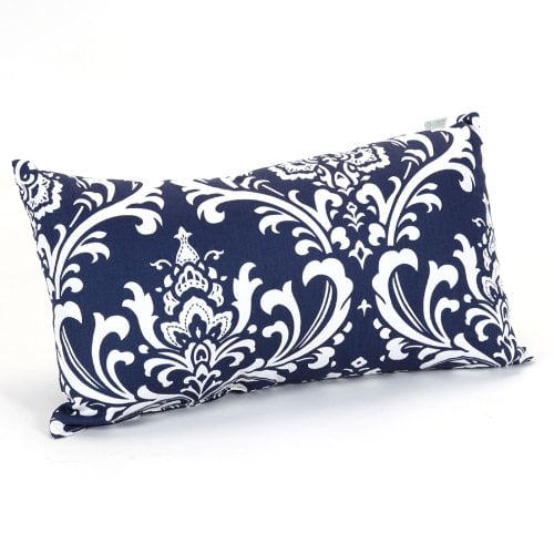 Navy And White French Quarter Small Pillow