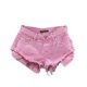 thumbnail image 1 of Pantalones cortos informales de cintura baja para mujer, pantalones cortos de verano con dobladillo desgastado, Color puro, línea A, 1 of 8