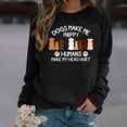 thumbnail image 1 of Pntutb - Camiseta estampada para mujer, blusa de manga larga, cuello redondo, tops casuales, sudadera Pntutb Pntutb-3040, 1 of 4