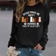 thumbnail image 1 of Puntoco - Camiseta estampada para mujer, blusa de manga larga, cuello redondo, tops casuales, sudadera Puntoco Puntoco-3042, 1 of 4