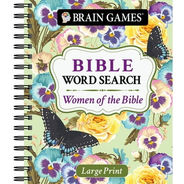 Brain Games - Bible Brain Games - Large Print Bible Word Search: Women of the Bible, (Spiral-Bound)