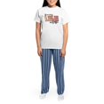 thumbnail image 4 of CafePress - All You Need Is Love And Coffee Pajamas - Women's Short Sleeve Print T-Shirt and Pants Light Cotton Pajama Set, 4 of 7