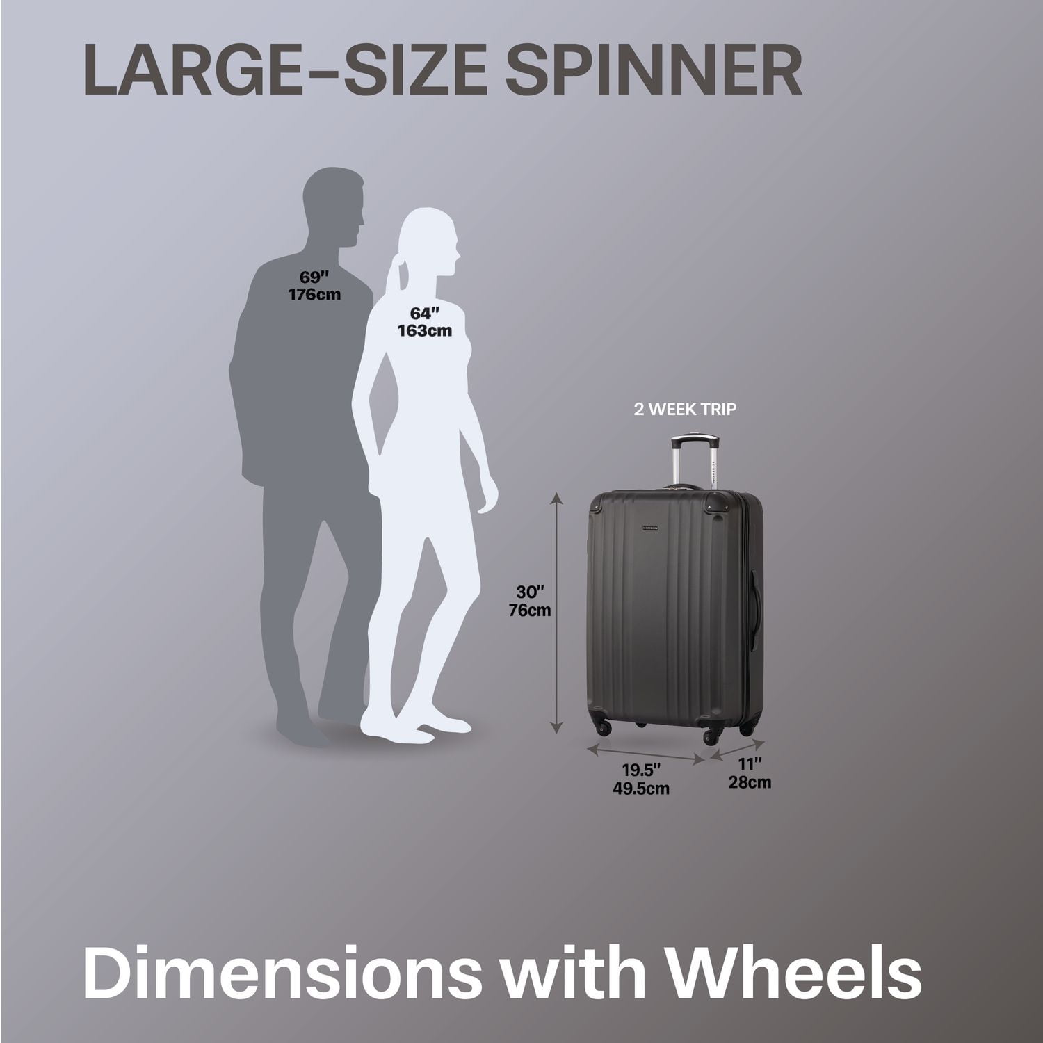 Jetstream Hardside 28" Large Checked Luggage, Spinner Suitcase with Rolling Wheels