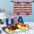 thumbnail image 4 of Moocorvic 4th of July Decorations Flag Gnomes Kitchen Towels Patriotic Decorations Memorial Day Independence Day Dish Towels, 4 of 7