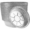 thumbnail image 1 of Feuilles d'Aluminium Jetables Rondes Antiadhésives pour Friteuse à Air Chaud 50 Pcs, Boîte en Aluminium Résistante à l'Huile Également pour Panier Vapeur Pot Instantané Four & Grill (8 Pouces), 1 of 7