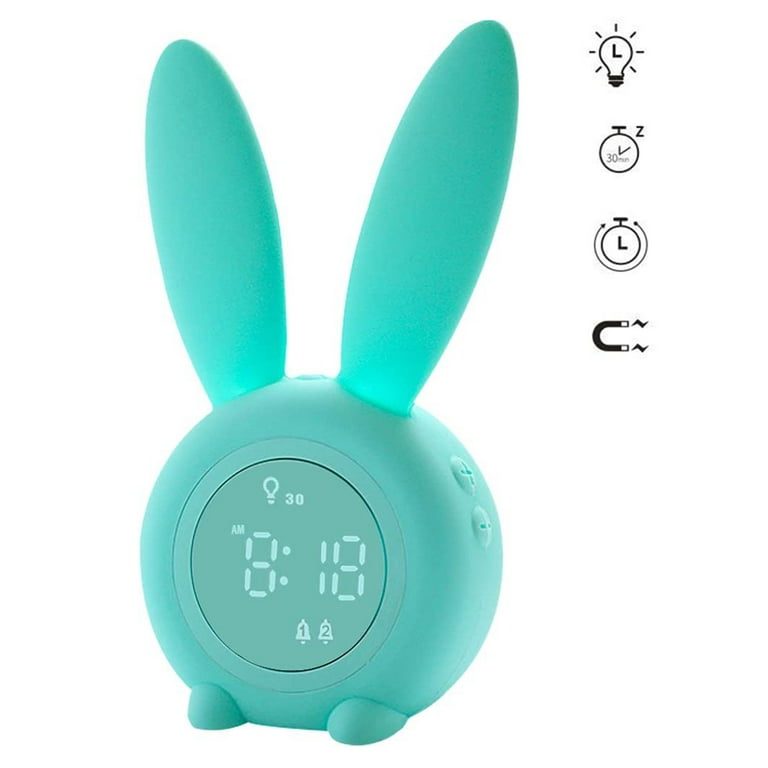 Kids Alarm Clock Cute ABS Plastic Funny Best Decorative White/Red