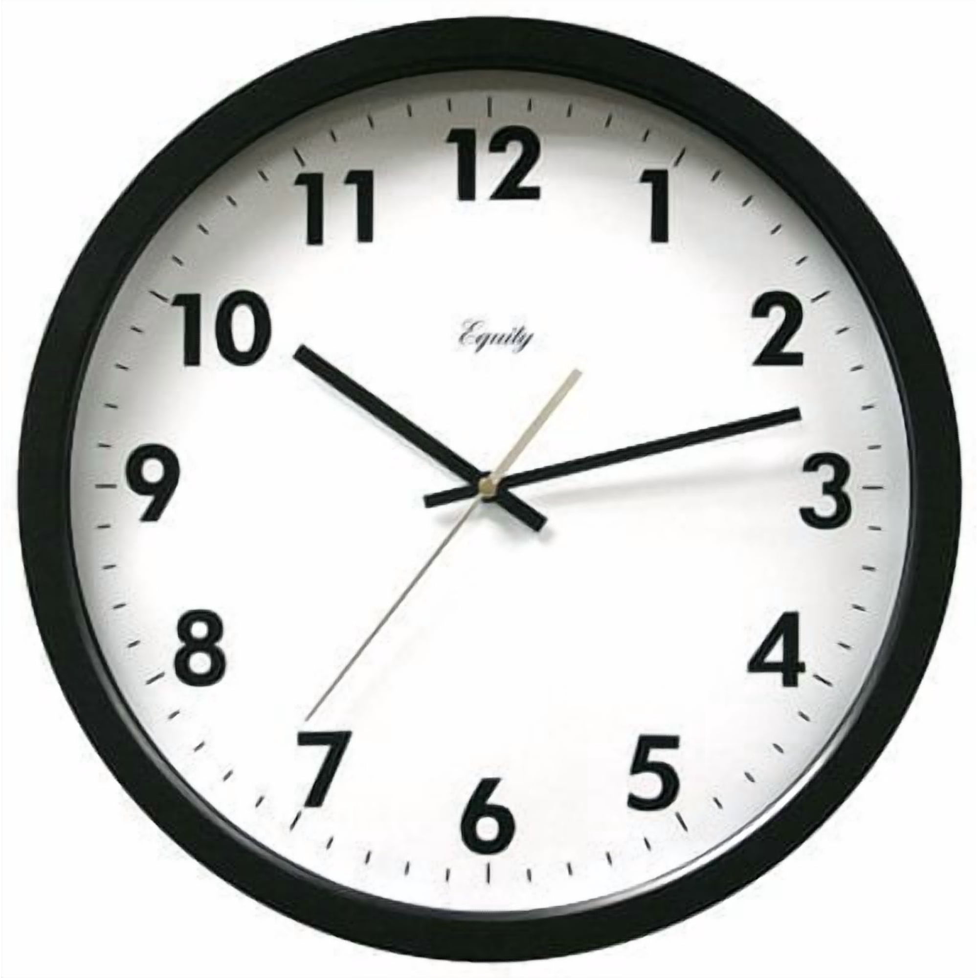 Equity 25509 Commercial Wall Clock, Black, 14 in. Quantity 4 Equity 25509 Commercial Wall Clock, Black, 14 in. Quantity 4 7 afedbea 68 e 8 421 a 97 a 9 dfaa 9
