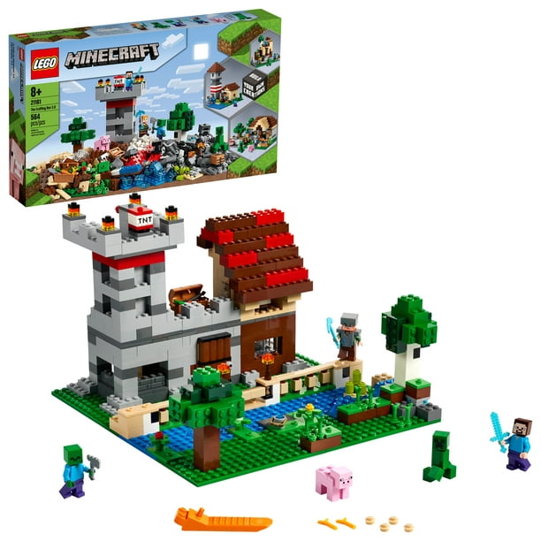 Lego Minecraft The Crafting Box 3 0 21161 Minecraft Castle And