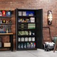 thumbnail image 6 of MIIIKO Tall Steel Storage Cabinet with 5 Shelves, Lockable Black Metal Tool Cabinet for Garage and Office, Locking 2 Door Storage with Keys, 6 of 12