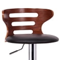 thumbnail image 2 of Tabouret Buell en Noyer et Noir, 2 of 4