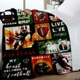 thumbnail image 2 of Football Gifts for Boys 8-12,Football Blanket Warm Soft Football Throw Blankets 60X50 Inches,Football Lovers Team Player Blankets Gift for Girls Boys Men (Football), 2 of 3