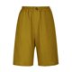 thumbnail image 4 of Pantalones cortos de pijama con estampado de cuadros y botones en la parte delantera para mujer - Ropa de dormir Pantalones cortos de estar por casa S-XXXL, 4 of 6