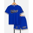 thumbnail image 3 of PureChapter Boys Short Sets, Chicago 23 Graphic T-Shirt & Shorts 2-Piece Streetwear Outfit for 7-15Y, 3 of 8