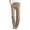 Khaki, variant on Women's Elastic Drawstring Pants - Solid Straight Leg, Middle Waist, Casual/Beach Wear, Size S-XXXL (UK/EU/US Sizing)