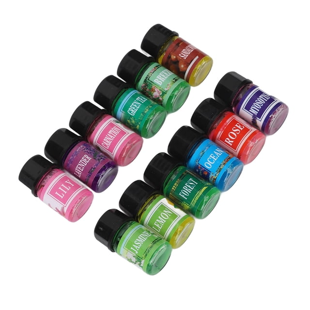 Aromaterapia Conjunto De Aceite Esencial De Aromaterapia, Múltiples Propósitos Duraderos A Prueba De Agua A Base De Agua Gentle Essential Set 12pcs 3 Ml Para Familia Para Baños