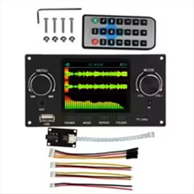 Placa Decodificadora de MP3 Sin Pérdida con Pantalla LCD A Color TFT de 2,8 Pulgadas, Bluetooth 5.3, Audio Estéreo, FLAC, WAV, APE, USB, TF, MP3, Color Negro.