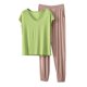 thumbnail image 3 of TaTaai Loose Fit Winter Sleepwear Women, Thick Warm Pajama Top with Pants, Solid Color Fleece Loungewear Set, Cozy Cold Weather Apparel Gift, 3 of 6