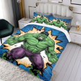thumbnail image 3 of The Hulk Themed Bed Sheet Set Three Piece Set 53x79 Inches Comfortable And Skin Friendly Unique Design Creating A Star Studded Night, 3 of 6