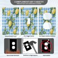 thumbnail image 3 of Yayeee Duplex Wall Plate 1-Gang 4.5"x2.7" Home Receptacle Light Switch Decorative Outlet Cover, Cartoon Plaid Lemon, 3 of 7