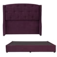 thumbnail image 1 of Box Base Cama King Size + Cabecera Zefyr Morado, 1 of 8