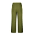 thumbnail image 5 of Runfenguu Pants Cargo Pants Men'S Elastic Waist Blended Breathable Comfortable Soft Beach Casual Trousers Full Length Pants Work Pants, 5 of 5