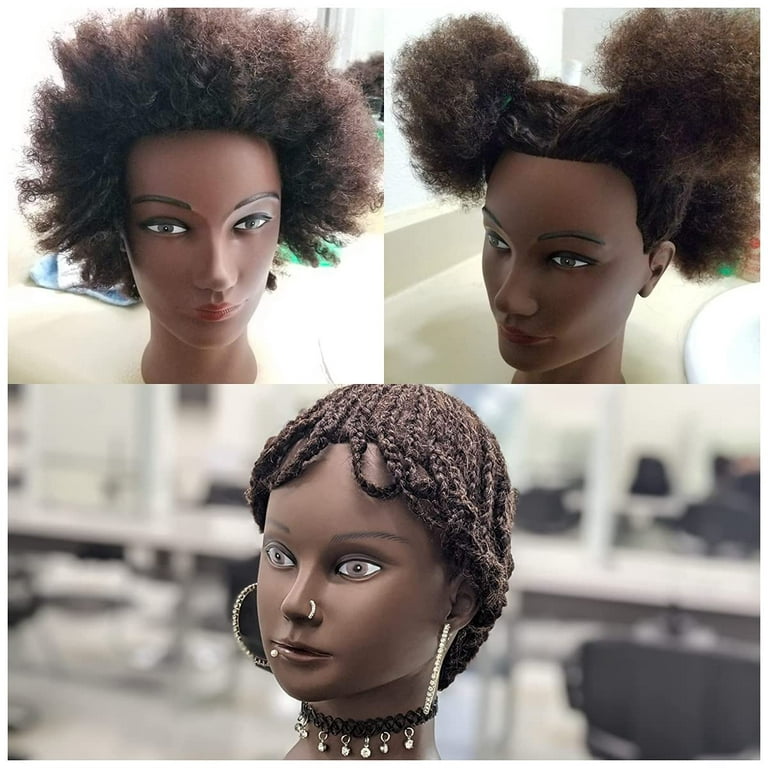 Afro curly hair mannequin head - MALIA