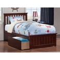 thumbnail image 6 of Twin Platform Bed with Footboard & 2 Drawers - 39 x 75 Inch - Walnut Finish, 6 of 6