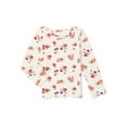 thumbnail image 5 of Wonder Nation Baby Girls & Toddler Girl's Long Sleeve Tee and Romper, 2pc Outfit Set (12M-5T), 5 of 10