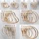 thumbnail image 2 of par/set de pendientes de serpiente y mariposa a la moda, pendientes de aro de perlas para mujer, accesorios de joyería Deng Xun unisex, 2 of 2