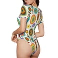 thumbnail image 2 of Balery Beautiful African Womens Body de cuello redondo de manga corta para mujer Tops de manga corta Tops básicos-Small, 2 of 7