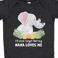 thumbnail image 4 of Inktastic I'll Never Forget That My Nana Loves Me with Cute Elephants Boys or Girls Baby Bodysuit, 4 of 5