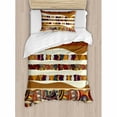 thumbnail image 3 of Ambesonne Tribal Traditional African Folk with Cultural Featured Trippy Icons Boho Abstract Design Duvet Cover Set, 3 of 3