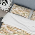 thumbnail image 4 of Designart 'Golden Tropical Pattern III' Mid-Century Modern Duvet Cover Set, 4 of 4