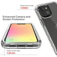 thumbnail image 3 of Mantto iPhone 13 Mini Case, 360 Full Body Cover Clear Bumper Protection Case - Shock Proof edges Slim Hybrid Back Silicone Rubber TPU Bumper Gradient Phone Case for iPhone 13 Mini - Clear, 3 of 5