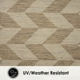 thumbnail image 2 of Nicole Miller New York Patio Country Calla Contemporary Herringbone Indoor/Outdoor Area Rug, Brown/Beige, 7'9"x10'2", 2 of 5