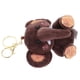 thumbnail image 3 of Llavero de elefante de peluche, adorno colgante para bolso, llave de coche (café oscuro), 3 of 7
