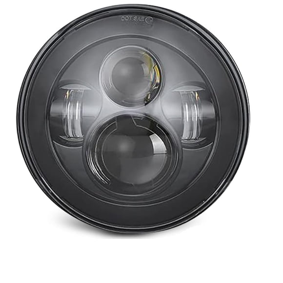 Faro SUNPIE negro de 7 pulgadas para Harley Street Glide/Electra