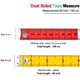 thumbnail image 5 of Tape Measure Measuring Tape Craft Measurements,60-inch/150-cm Soft Multicolor Tape Measure Body Measuring Tape, 5 of 5