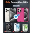 thumbnail image 2 of Diverbox for iPhone 15 Pro Case, 2 in 1 Shockproof DropProof Protective Phone Case with Screen Protector - Pink, 2 of 7