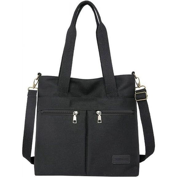 Kukuzhu Canvas Hobo Bag for Women Shoulder Crossbody Bag Large Totes Handbag Purse Top Handle Bag with Multiple Pockets