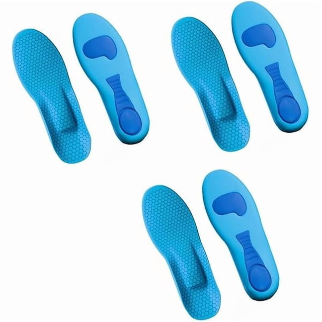 wonima44 Serenivida Plantillas para Mujer Hombre, Plantillas Serenivida Comfifeet, Transpirables Con Amortiguación Y Soporte De Arco (3 Pair, L)