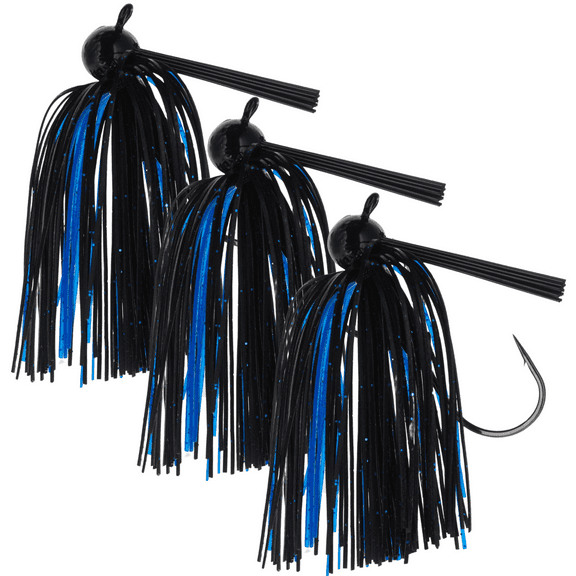 Reaction Tackle Football Jig (3-pack) 1/4 oz Black/Blue