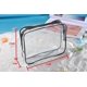 thumbnail image 4 of Bolsa de mano transparente de 3 piezas, bolsa de almacenamiento de maquillaje transparente, impermeable, con cremallera, accesorio de viaje de moda transparente, 4 of 5
