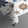 thumbnail image 2 of Rectangle Table Cover Christmas Snowflake New Year Table Cloth,Modern Washable Table Covers for Picnic Graduation Halloween Fall Thanksgiving Christmas, 2 of 5