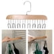 thumbnail image 4 of Perchero de pared multiusos con 8 ganchos, madera y acero inoxidable, perfecto para dormitorios de estudiantes, acabado caqui, 4 of 8