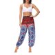 thumbnail image 1 of Txlixc Pantalones de entrenamiento para mujer, estampado digital bohemio, pantalones de yoga sueltos con lado dividido Txlixc Estilo de ocio, 1 of 9
