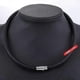 thumbnail image 4 of Men's Black Leather Necklace with Magnetic Clasp and Stainless Steel Accents, 4/6/7MM Braided Cord for Stylish Everyday Wear, 4 of 5