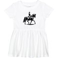 thumbnail image 3 of Inktastic Dressage Lady on Horse Girls Baby Dress, 3 of 5