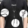 thumbnail image 3 of Mens Leather Necklace, Adjustable Vintage Bolo Tie for Men, Unisex Wild West Theme Cowboy Accessories, 3 of 5