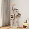 thumbnail image 4 of Gymax 56.5'' Multi-Niveaux Chaton Arbre Tour d'Escalade W / Perches Spacieuses & Sisal Poste, 4 of 10